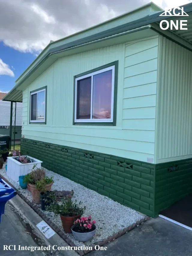 Bright Green House with Garden