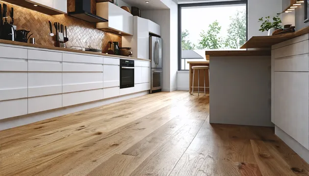 Transform your kitchen with stunning floor installations that blend style and functionality.