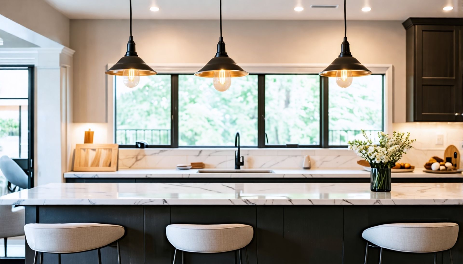 Illuminate your kitchen with our expert lighting installation services!