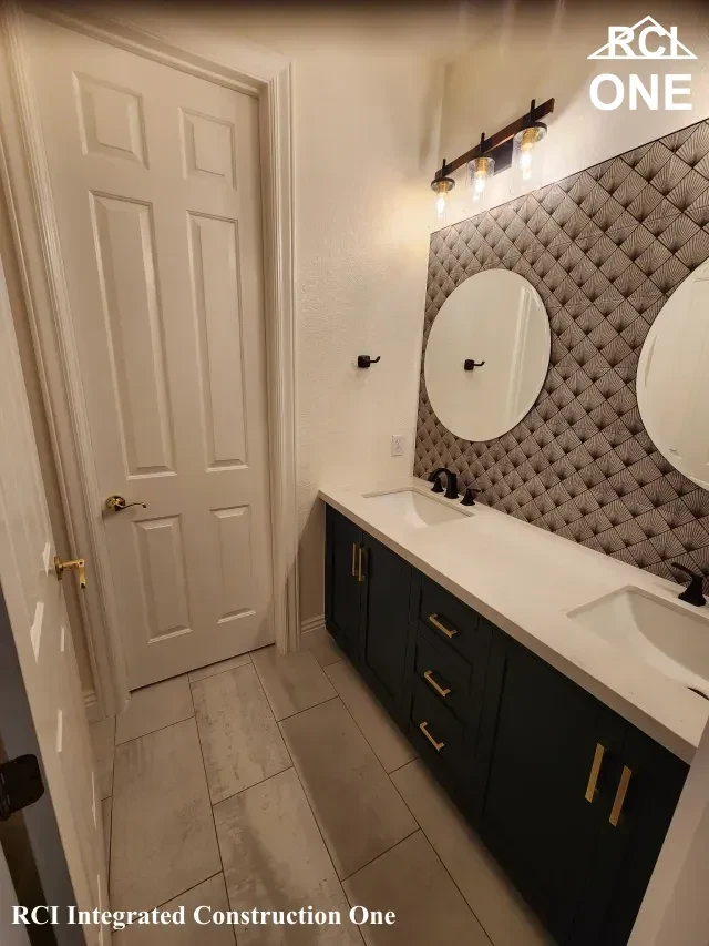 Modern Bathroom Vanity with Dual Sinks