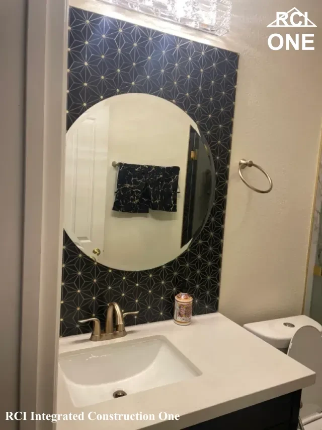 Modern Bathroom Vanity with Mirror