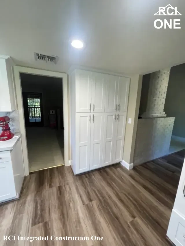 Modern Kitchen with White Cabinets