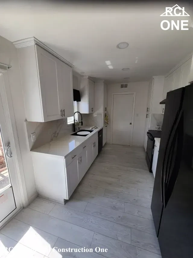 Modern White Kitchen with New Appliances