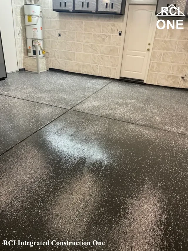 Newly Coated Garage Floor