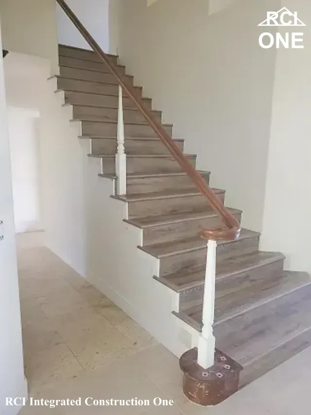 Newly Installed Wooden Staircase