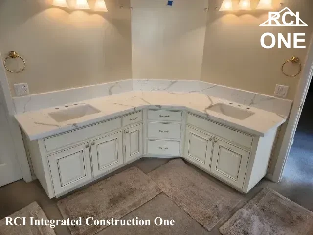 Newly Renovated Double Vanity Bathroom