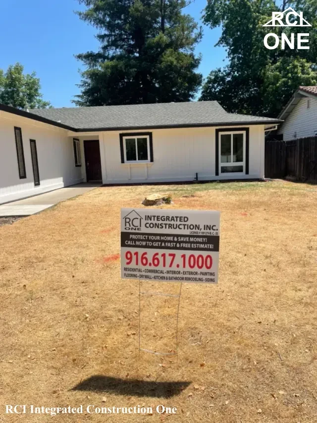 Residential Property with Construction Sign